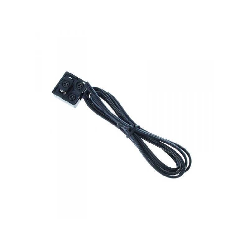 foto del prodotto ledlux - cablaggio cavo alimentazione e connettore per striscia led per binario guida barra elettrificata cb2107b con filo da 1 metro