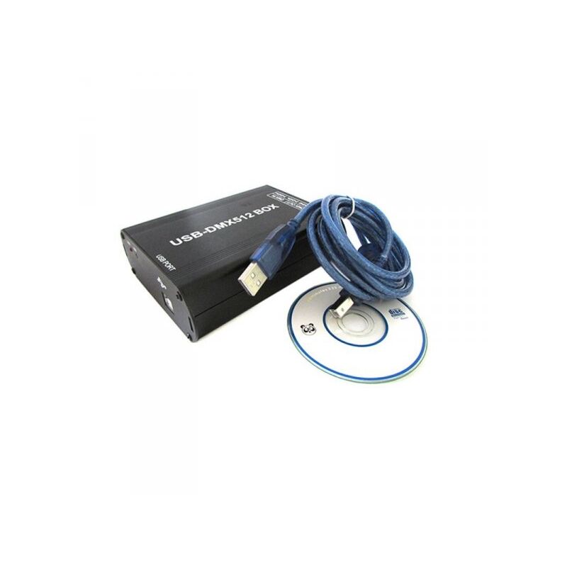 foto del prodotto ledlux centralina dmx 512 master sender trasmettitore segnale dmx usb controller programmabile tramite pc per luci led