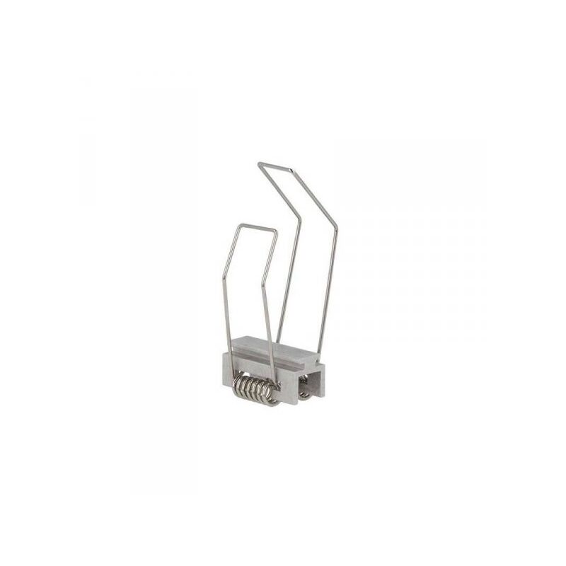 foto del prodotto ledlux clip guida con molla per fissaggio da incasso a muro parete e cartongesso del profilo alluminio ba5003 con 2 linguette diverse