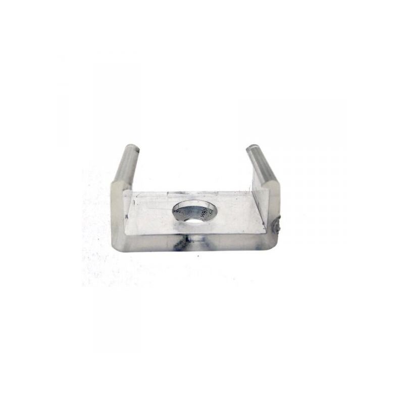 foto del prodotto ledlux clip guida gancio pc per fissaggio a muro del profilo barra alluminio standard e da incasso ba1707 ba2507 ba5208 ba1715 ba2515 ba5209