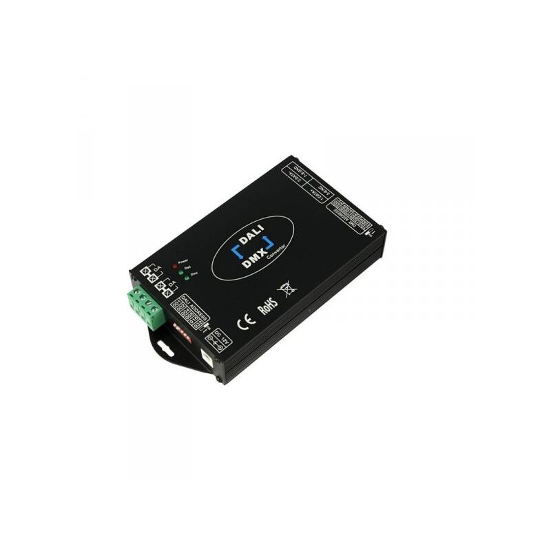 immagine 0 del prodotto ledlux convertitore segnale trasforma da dmx a dali e da dali a dmx 12v 24v 36v 48v