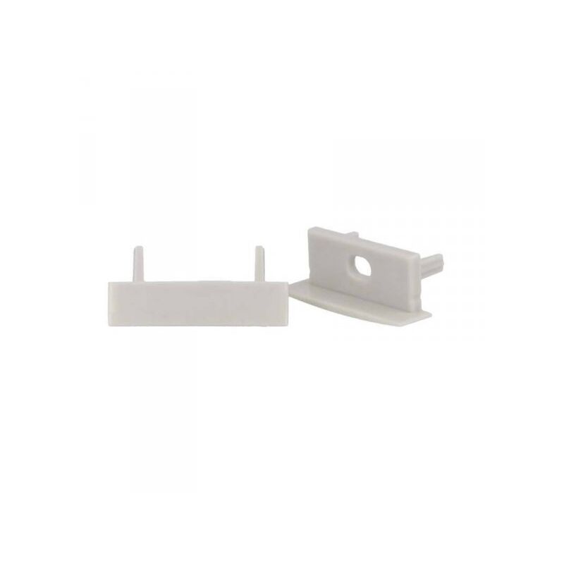 foto del prodotto ledlux coppia tappi tappini termine per chiusure profilo barra alluminio larga da 20mm ba2810