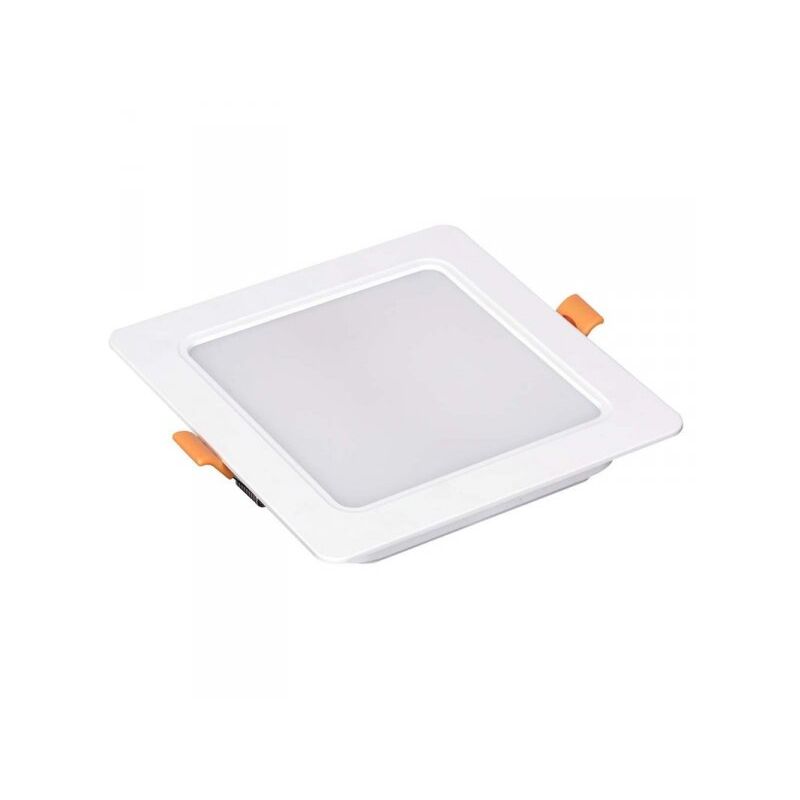 foto del prodotto ledlux faretto led da incasso quadrato 12w 1200lm neutro 4000k 145x145mm montaggio 2 in 1 da plafone e da incasso