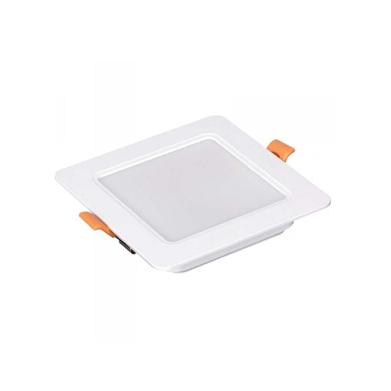 foto del prodotto ledlux faretto led da incasso quadrato 9w 900lm freddo 6000k 120x120mm montaggio 2 in 1 da plafone e da incasso