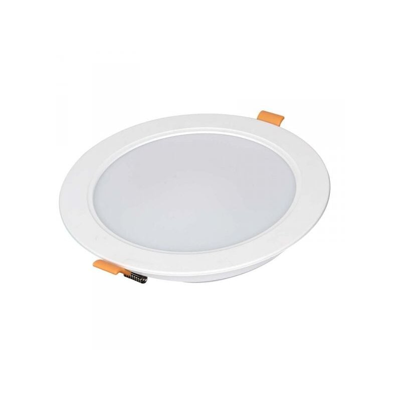 foto del prodotto ledlux faretto led da incasso rotondo 12w 1200lm caldo 3000k diametro 145mm montaggio 2 in 1 da plafone e da incasso
