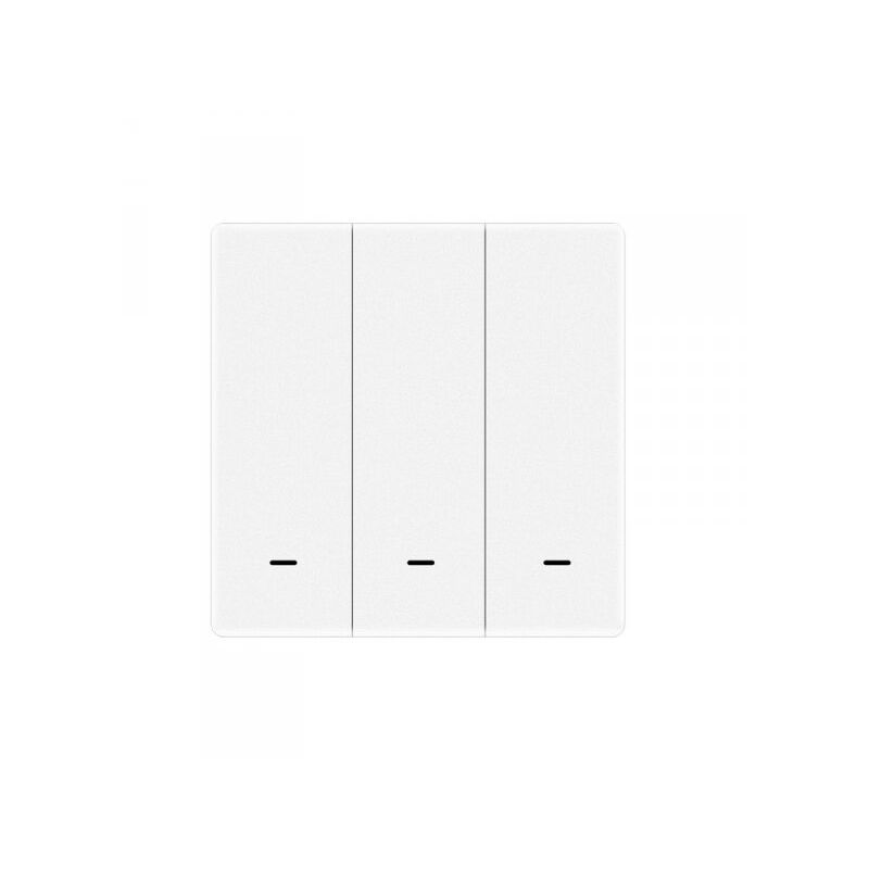foto del prodotto ledlux interruttore bluetooth ble mesh 3 tasti con 9 scene switch app tuya alimentazione con pile