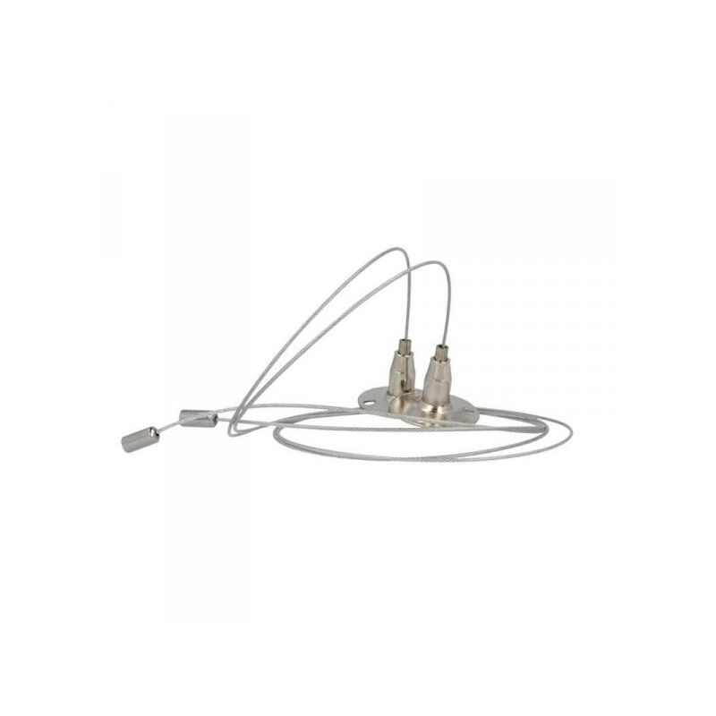 foto del prodotto ledlux kit staffa per il fissaggio a sospensione della plafoniera led tri proof tl1560n e profilo alluminio ba1732