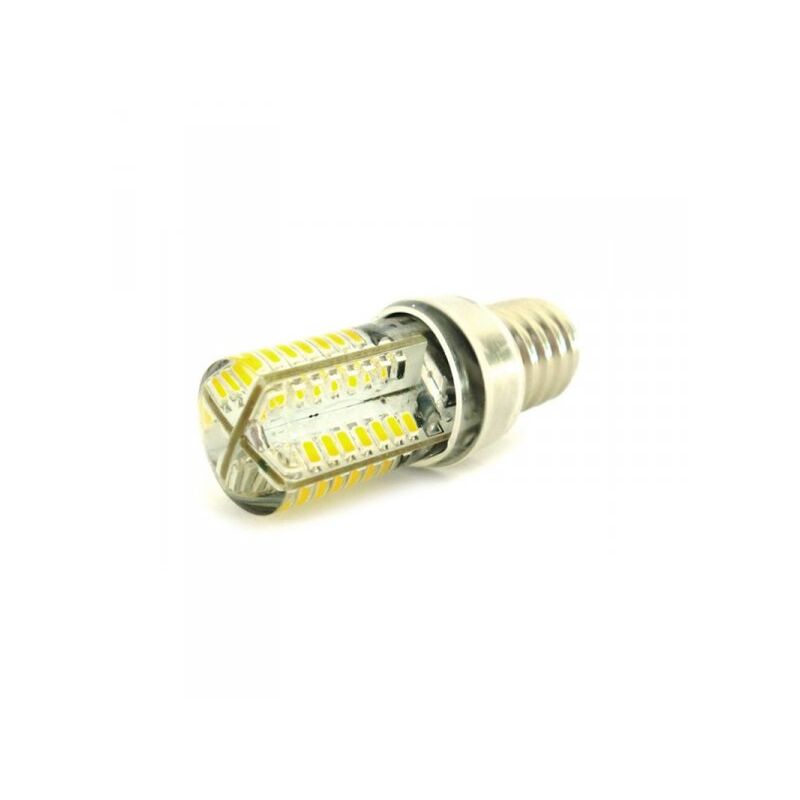 foto del prodotto ledlux lampada led e14 tubolare bianco caldo 3,5w 35w 360 gradi con silicone slim 64 smd 3014 220v