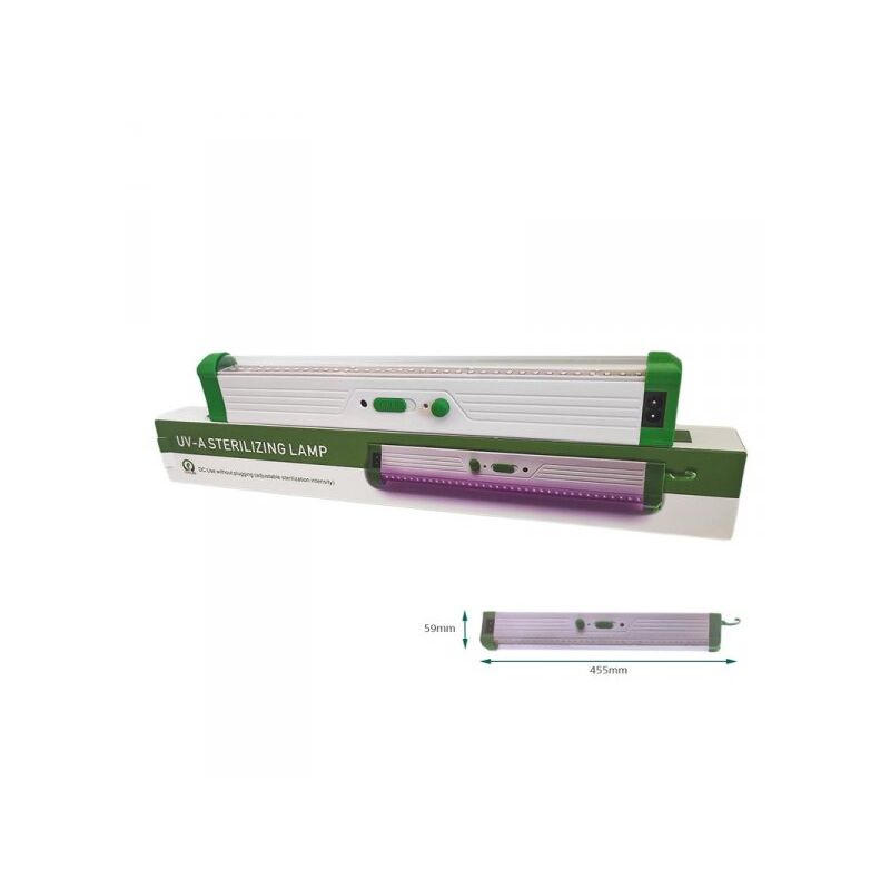 foto del prodotto ledlux lampada plafoniera led germicida uv a sterilizzazione disinfezione antibatterica 4w ricaricabile con gancio ultravioletta niente danni umani