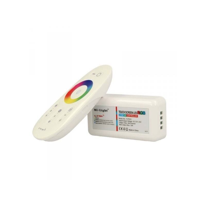 foto del prodotto ledlux led controller dimmer rgb telecomando rf 2,4g touch 12v 24v 6ax3