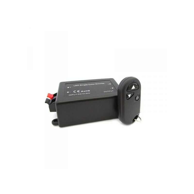 foto del prodotto ledlux led dimmer pwm con telecomando rf con moschettone accoppiabile riprogrammabile 12v 24v 8a