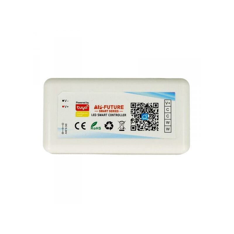 foto del prodotto ledlux mini centralina tuya smart controller wi fi led dimmer cct cw 2 canale compatibile con alexa google home