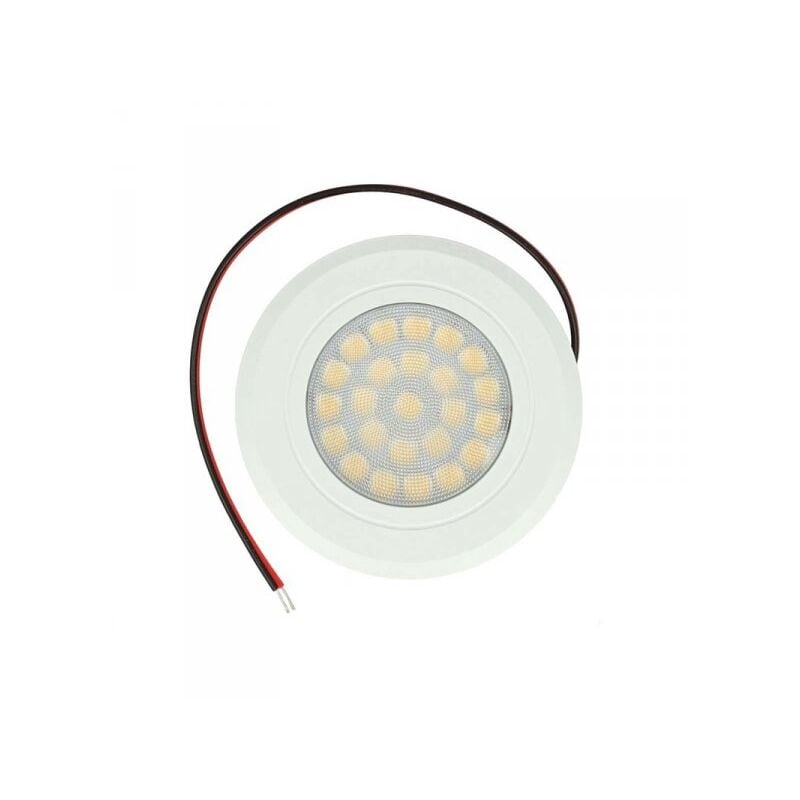 foto del prodotto ledlux mini faretto led da incasso touch dimmer controllo carcassa bianca 3000k dc12v dc24v 3w foro 55mm