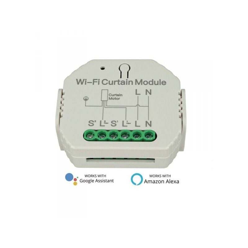 foto del prodotto ledlux modulo switch tapparelle tende persiane interruttore wifi 220v 2a compatibile con alexa google home