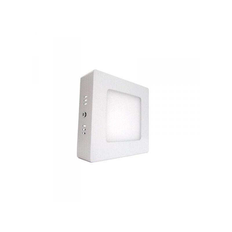 foto del prodotto ledlux plafoniera faretto led da soffitto muro parete quadrata 6w bianco neutro 120x120mm