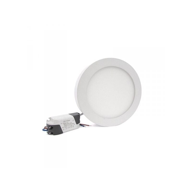 foto del prodotto ledlux plafoniera faretto led da soffitto muro parete rotonda 12w bianco neutro diametro 170mm
