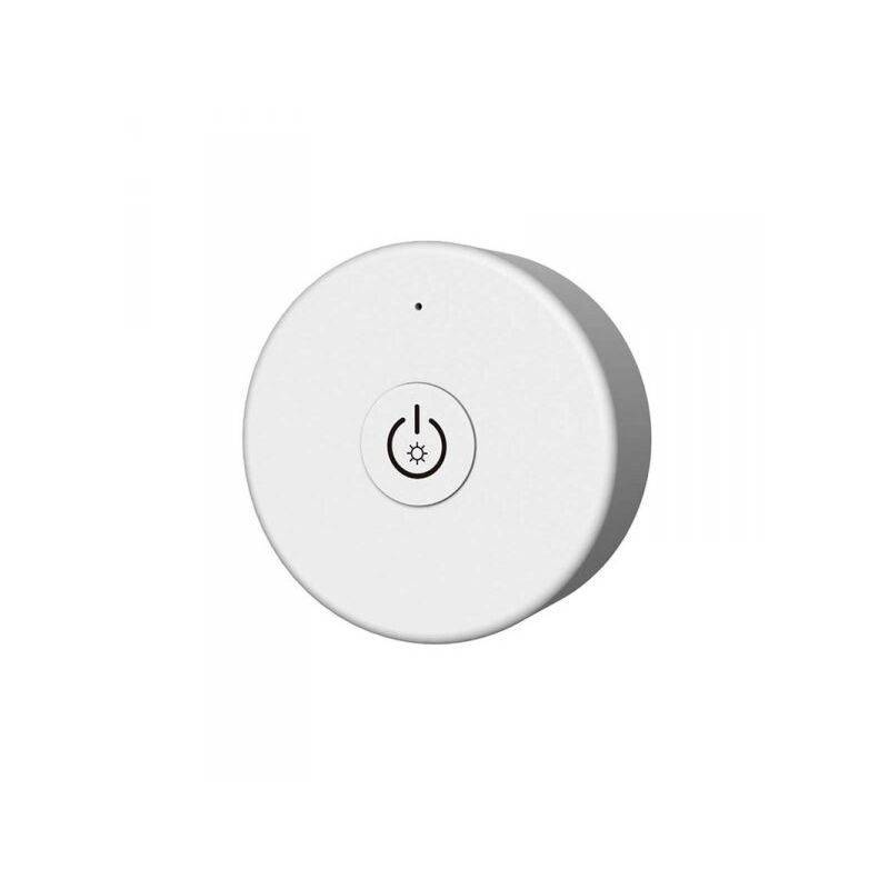 foto del prodotto ledlux telecomando mini dimmer portatile o fisso rf 2.4ghz rotondo mono canale magnetico compatibile con alimentatore skydance