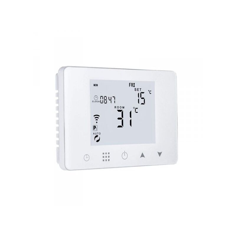 foto del prodotto ledlux termostato digitale programmabile per caldaia a gas murale da parete scatola 503 riscaldamento termosifone ad acqua wifi compatibile con