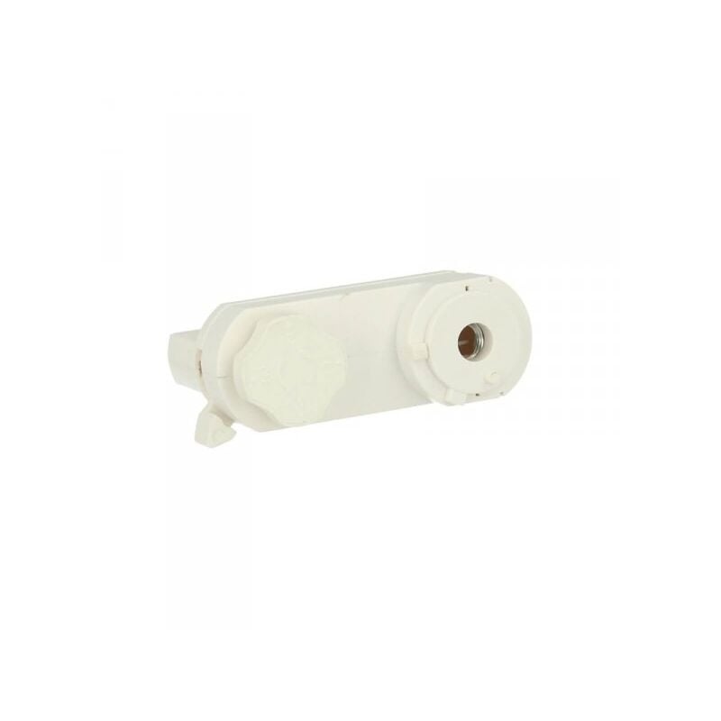 foto del prodotto ledlux testa alimentazione del faro led colore bianco con morsetti per binario trifase cb40103