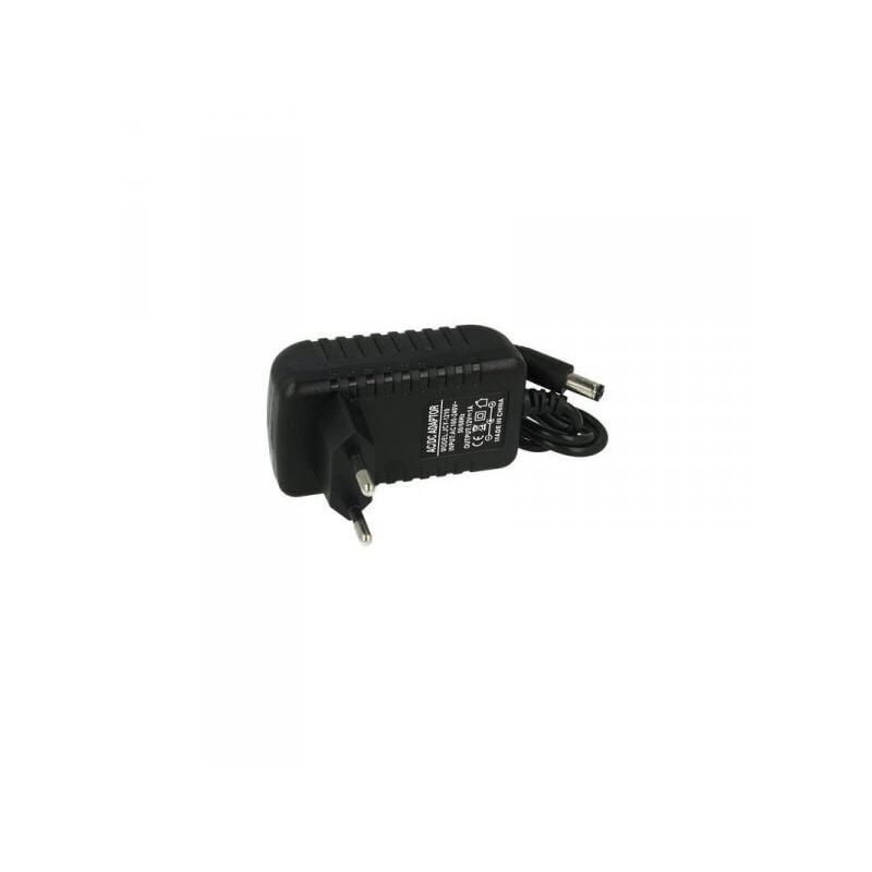 foto del prodotto ledlux trasformatore alimentatore cv con spina da presa casa ac220v a dc 12v 1a 12w colore nero