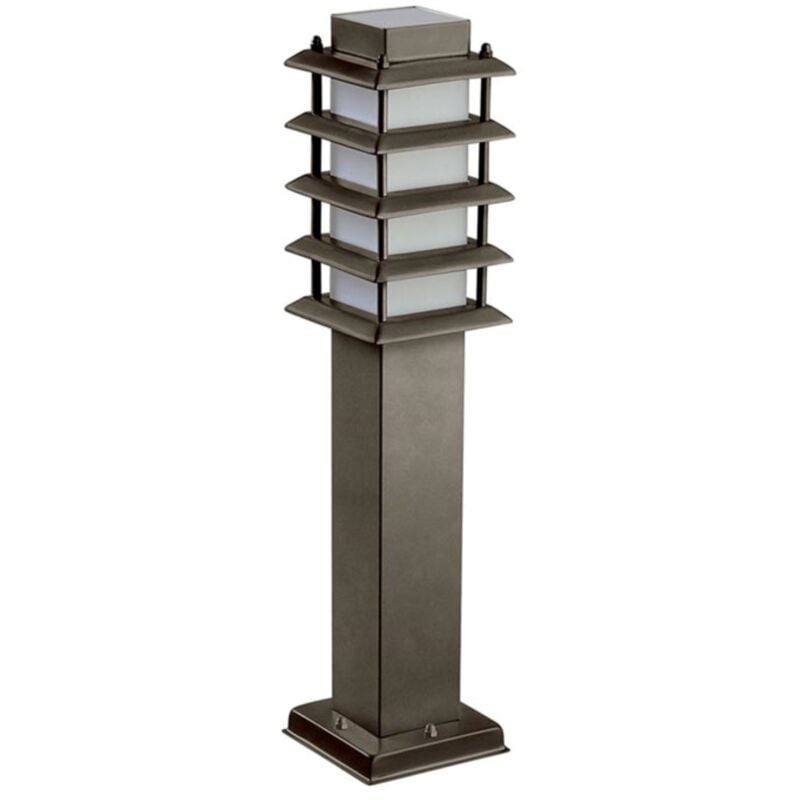 foto del prodotto leds c4 baliza ip55 siljan e27 20w marrone 1500lm