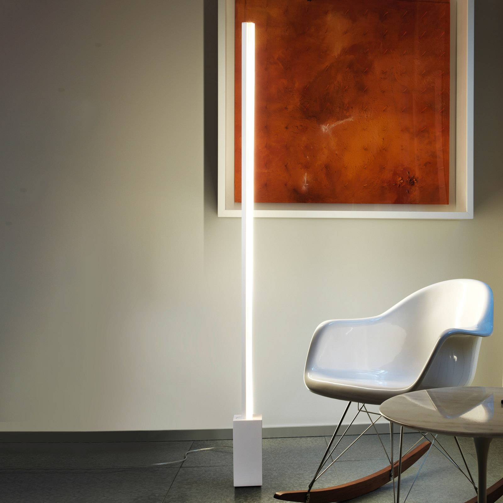 foto del prodotto leds c4 grok circ led da terra, alluminio, con dimmer