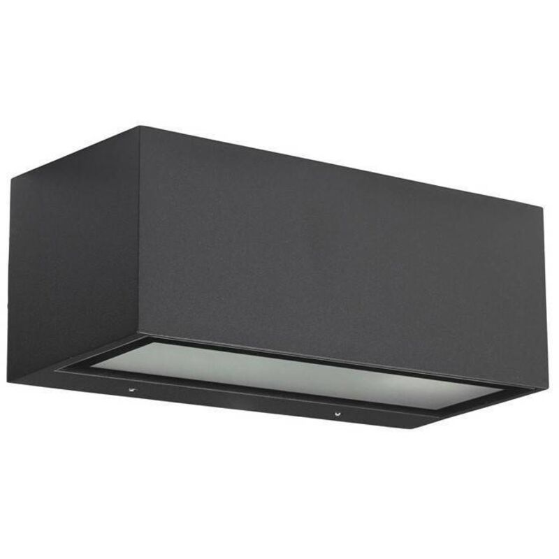 foto del prodotto leds c4 nemesis aluminium applique da esterno 1 luce urban grigio ip54, attacco e27