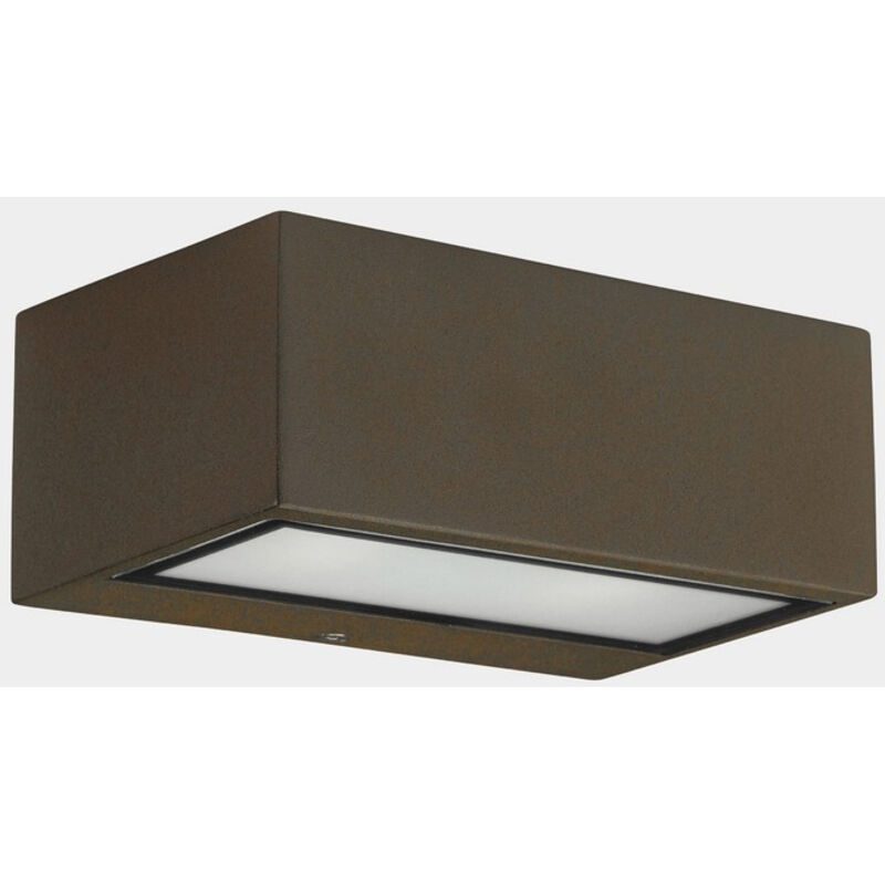 foto del prodotto leds c4 nemesis led 70x170mm outdoor led up down marrone chiaro, opal ip65 10,5w 2700k