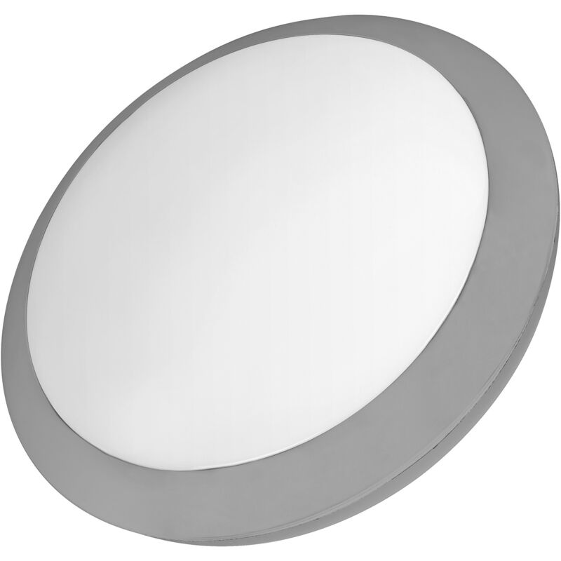 foto del prodotto leds c4 plafoniera ip65 rotonda e27 20w grigio 2300lm
