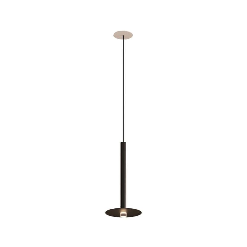 foto del prodotto ledsc4 l mpara colgante de techo de dise o minimalista con luz led 3.2w 169lm. l mpara suspendida flor n empotrable negro mate