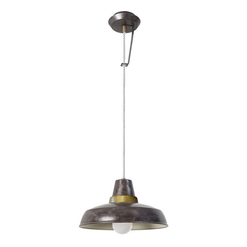 foto del prodotto ledsc4 lampada a sospensioni vintage e27 15w ambra dorata 422lm