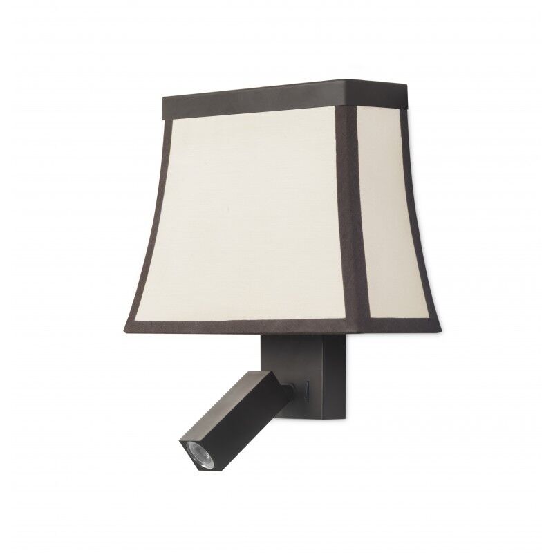 foto del prodotto ledsc4 lampada da parete fancy led 6.2.,2.2w bianco caldo 2700k marrone 470lm