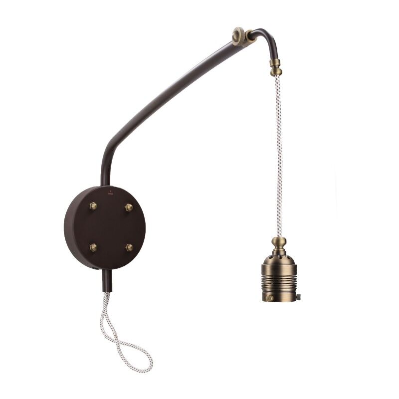 foto del prodotto ledsc4 lampada da parete vintage led 8.3w bianco caldo 3000k on off marrone 756lm