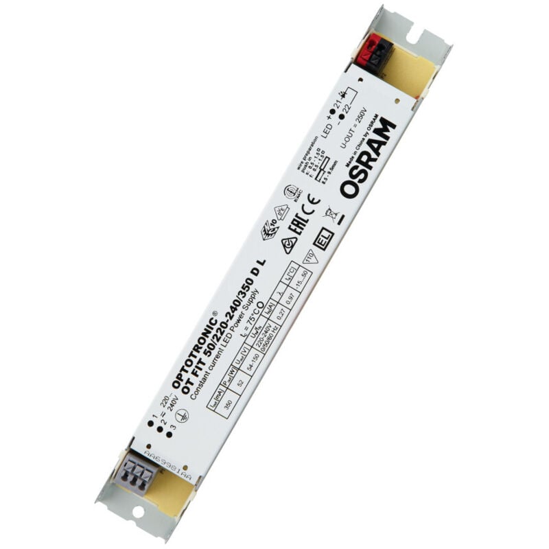 foto del prodotto ledvance osram optotronic ot fit cc fit 50 220 240 350 dl trasformatore led lve 4052899222595 
