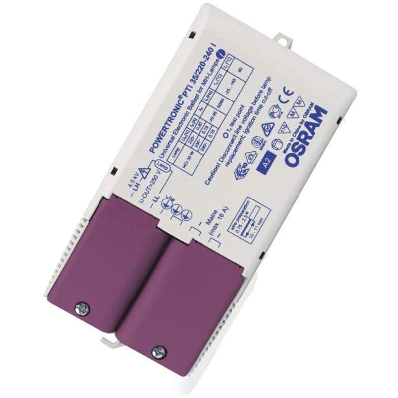 foto del prodotto ledvance osram pti 35 220 240 i unv1 alimentatore elettronico dim, 43 w, plastica, bianco