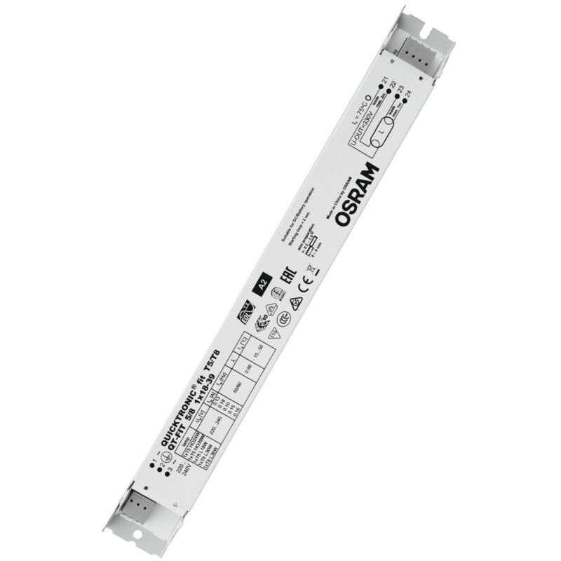 foto del prodotto ledvance osram quicktronic qt fit 5 8 qt fit 5 8 1x18 39 220 240 lve 4008321873927 