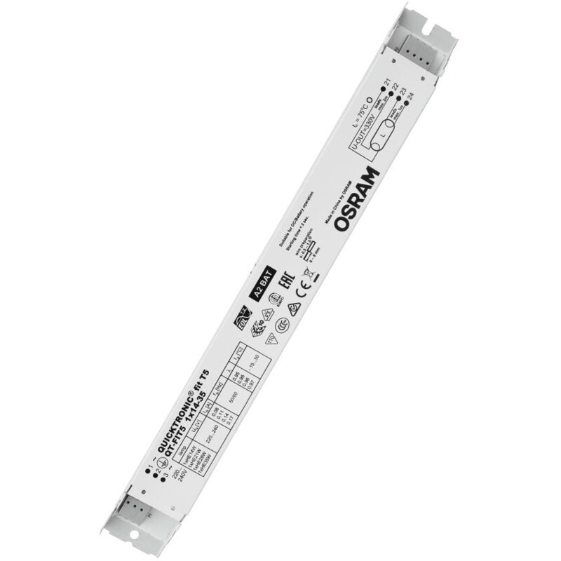 foto del prodotto ledvance osram quicktronic qt fit 5 qt fit5 1x14 35 220 240 lve 4008321971234 