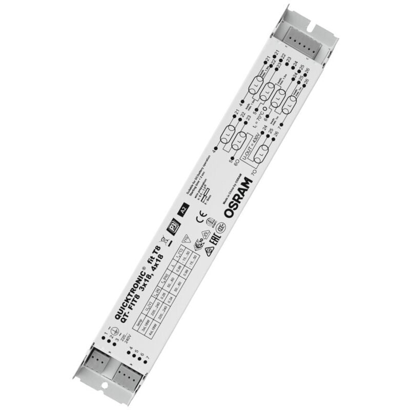 foto del prodotto ledvance osram quicktronic qt fit 8 qt fit8 3x18,4x18 220 240 lve 4008321294302 