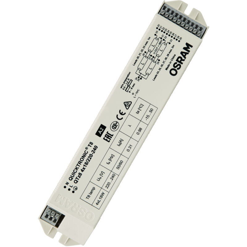 immagine 0 del prodotto ledvance osram quicktronic qtp z8 qtz8 4x18 220 240 lve 4008321863362 