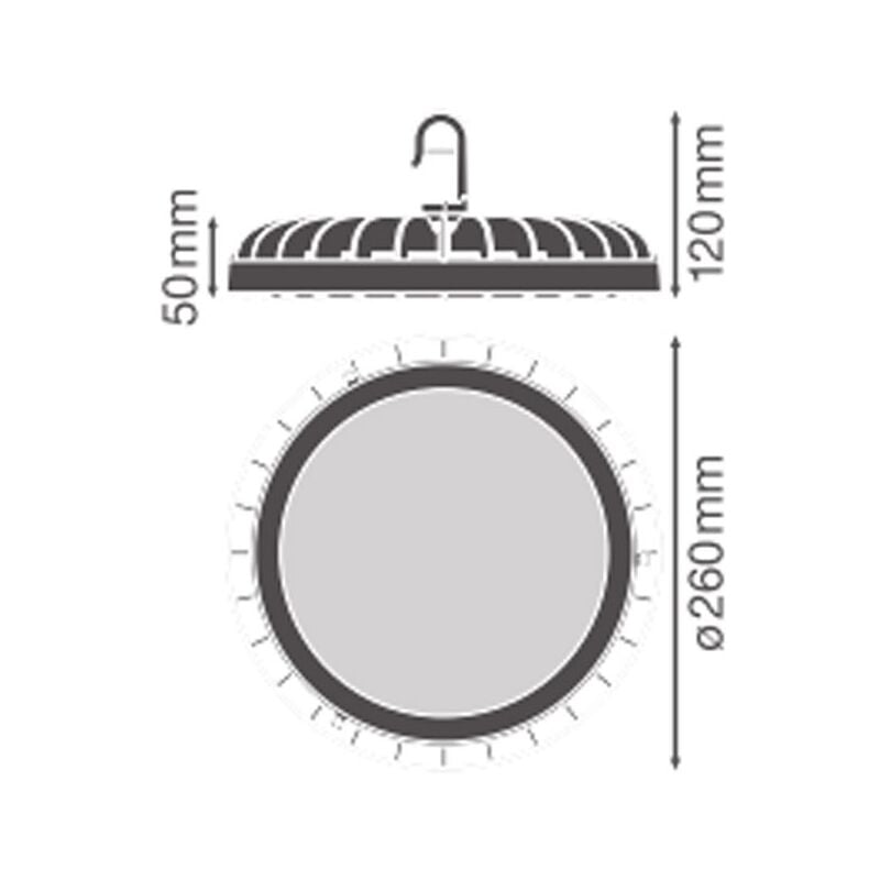 foto del prodotto ledvance riflettore industriale a led osram 133w 4000k ip65 hbcomp133840120
