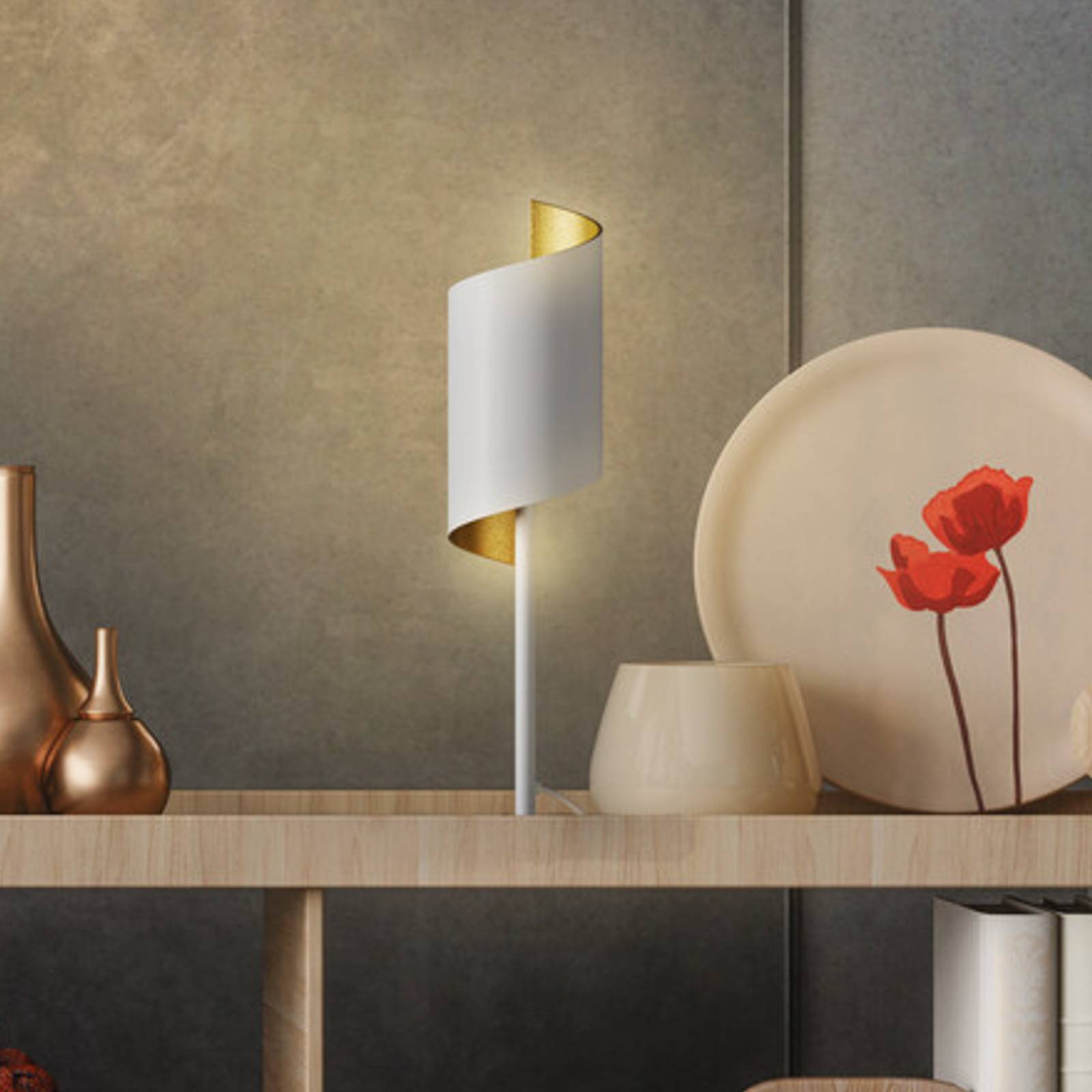 foto del prodotto ledvance smart wifi decor twist da tavolo bianco