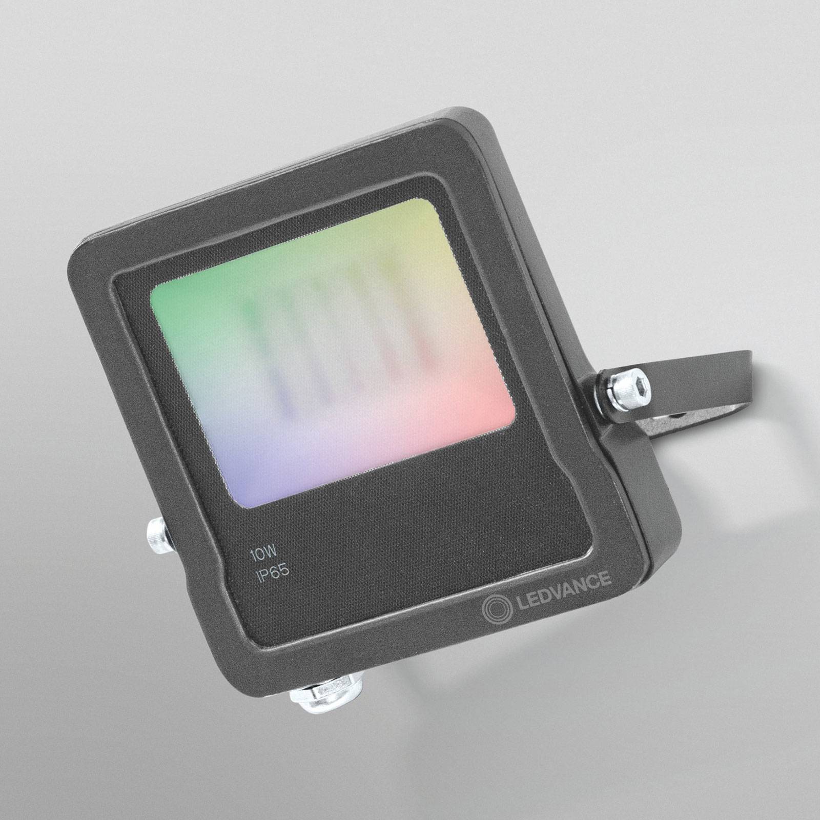 foto del prodotto ledvance smart wifi floodlight, rgbw, grigio, 10w