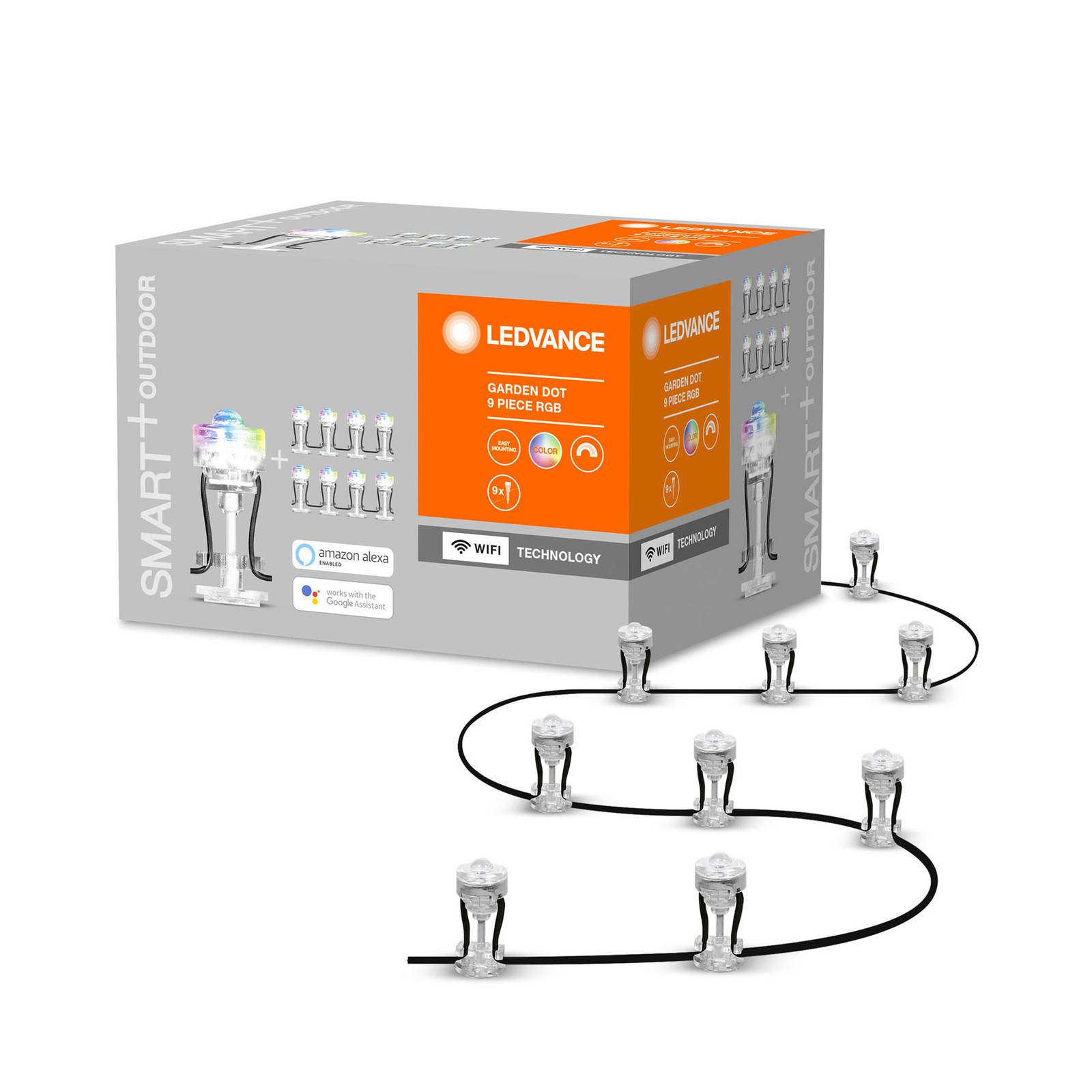 foto del prodotto ledvance smart wifi garden dot spot led set 9x