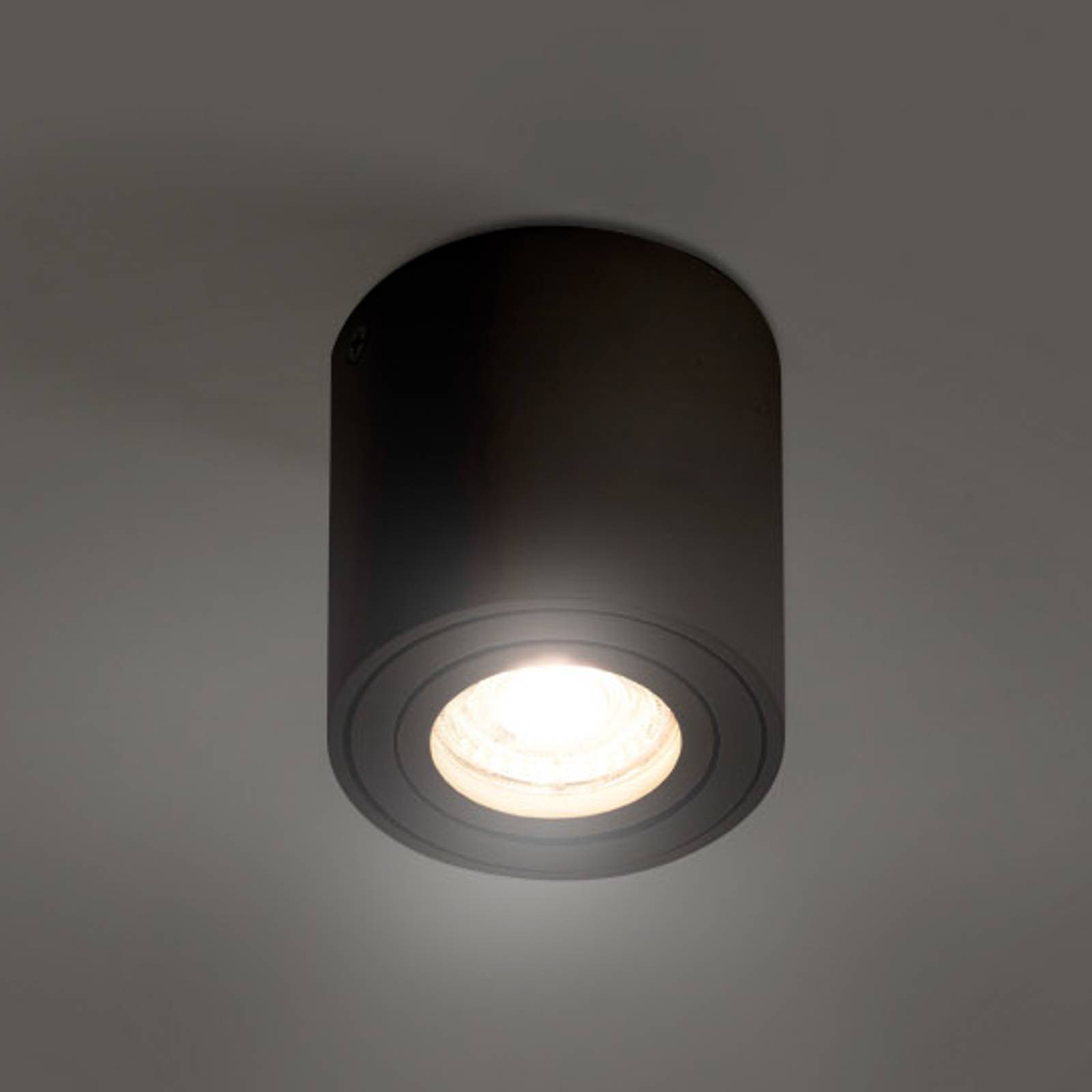 foto del prodotto ledvance surface round spot soffitto gu10 nero