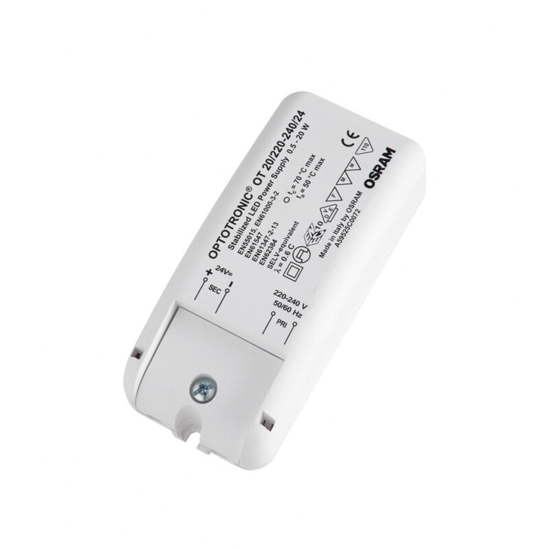 foto del prodotto ledvance trasformatore led osram optotronic ot cv 20 220 240 24 lve 4050300618111 