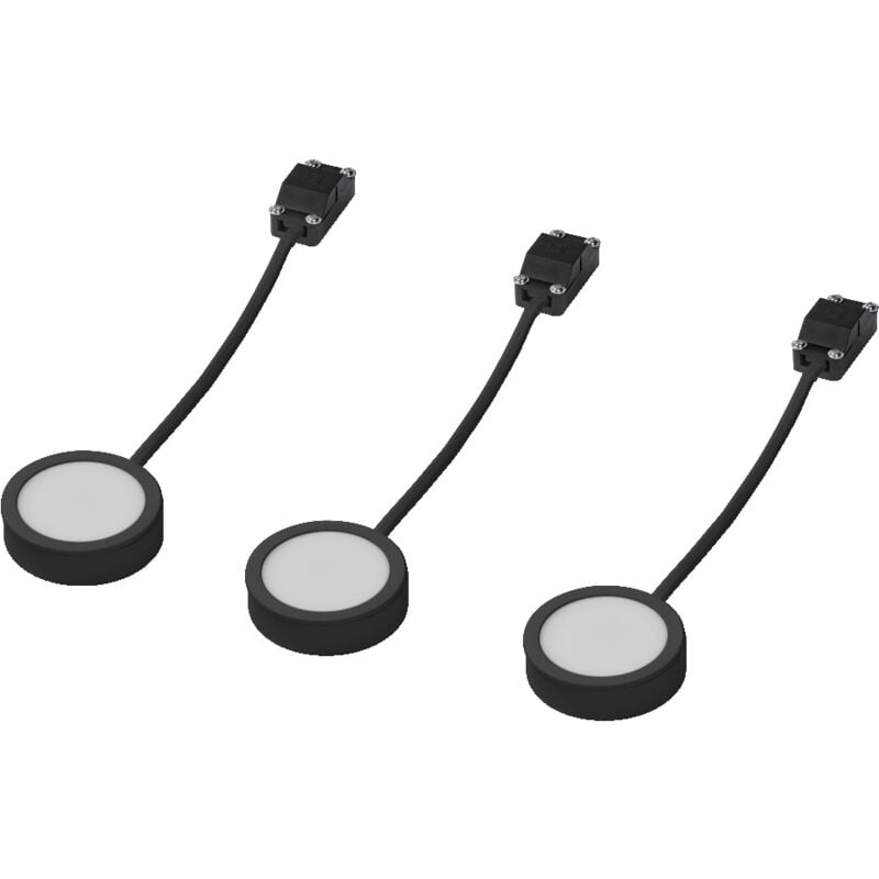 foto del prodotto ledvance undercabinet puck spot da mobili 3x nero