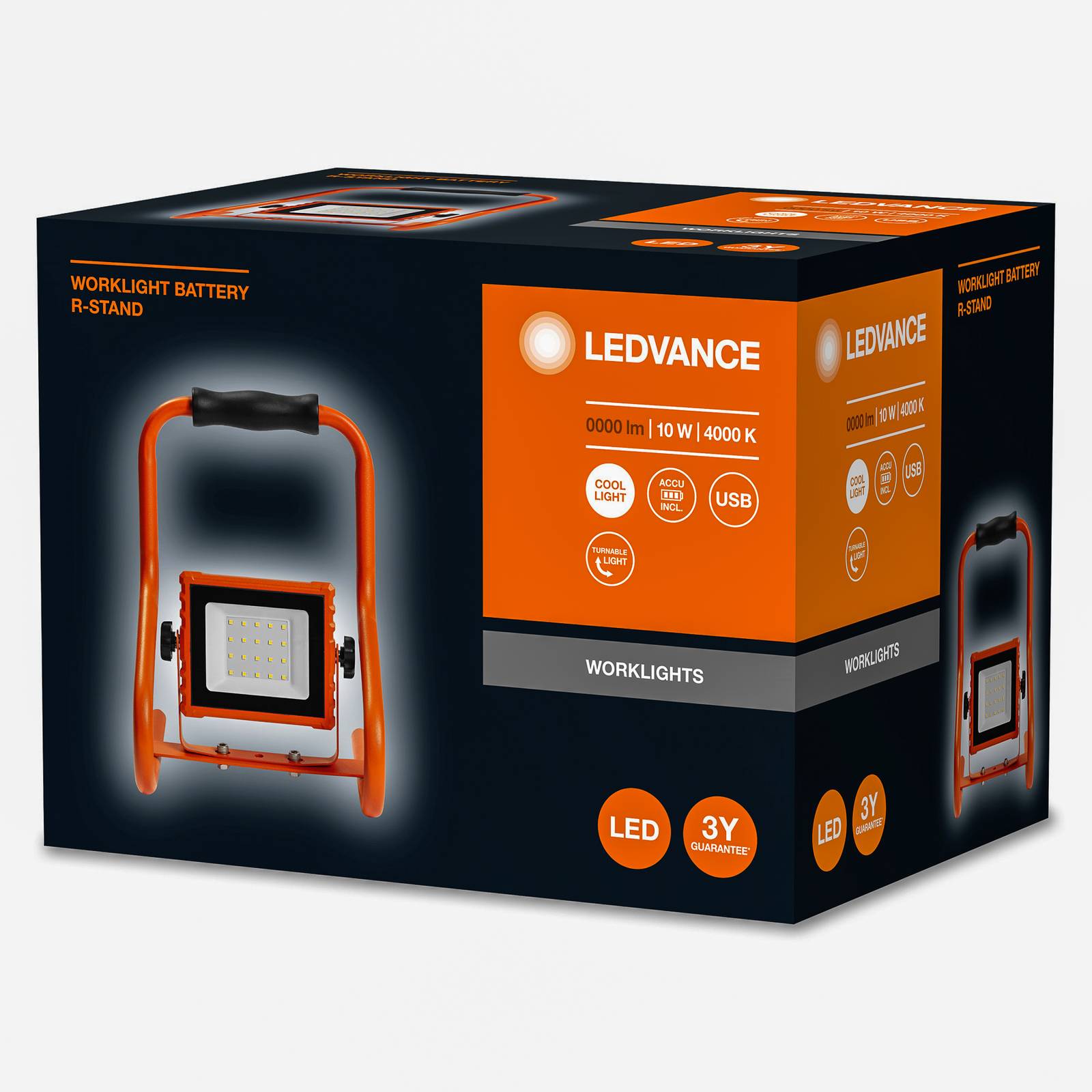 foto del prodotto ledvance worklight battery faro da cantiere led 10 w