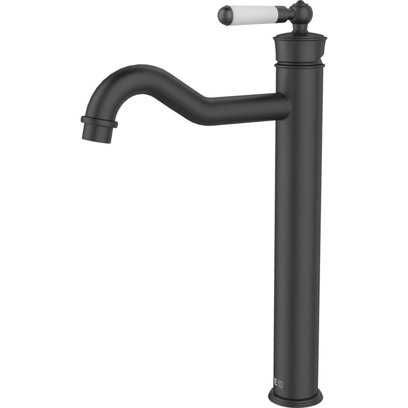 foto del prodotto leeds rubinetto per lavabo alto nero - essebagno