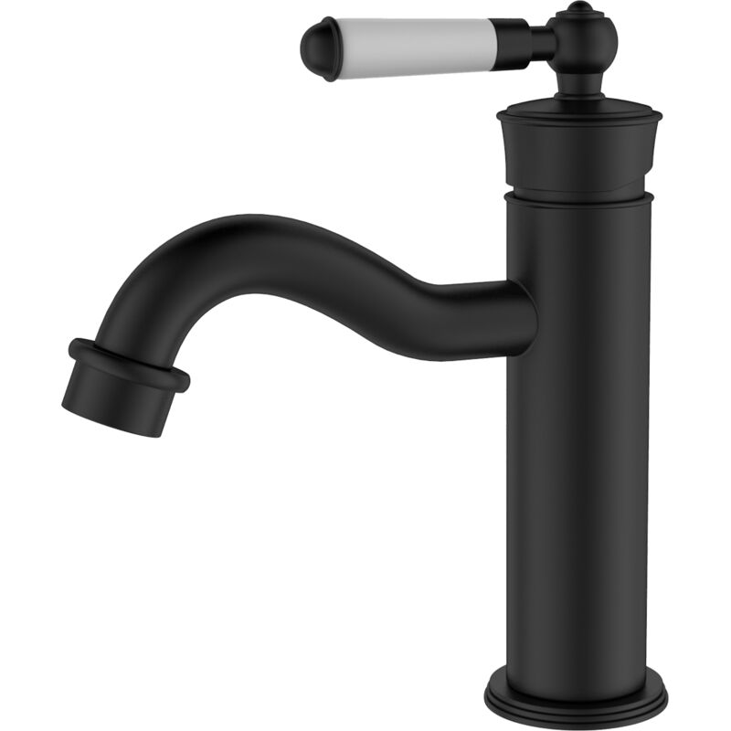 foto del prodotto leeds rubinetto per lavabo nero - essebagno