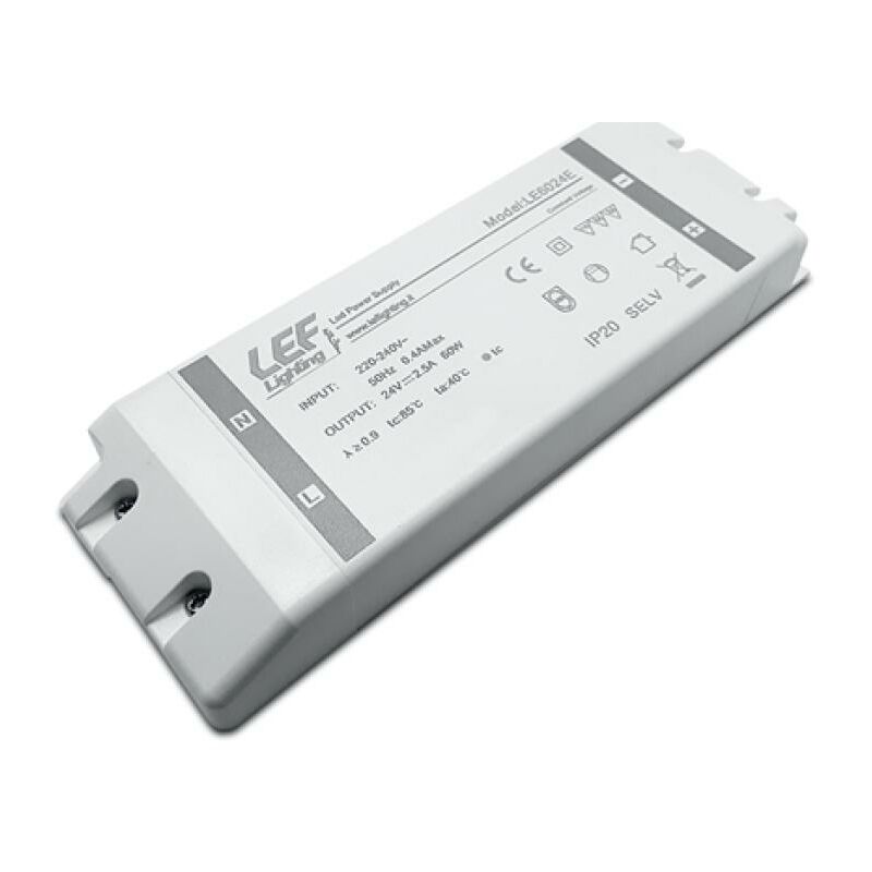foto del prodotto lef alimentatore led tensione costante 150w 24vdc on off le15024e